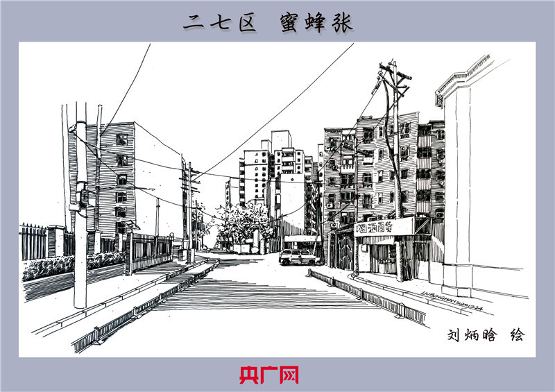 手绘郑州丨一支钢笔画出城市街巷数张画作描绘烟火郑州