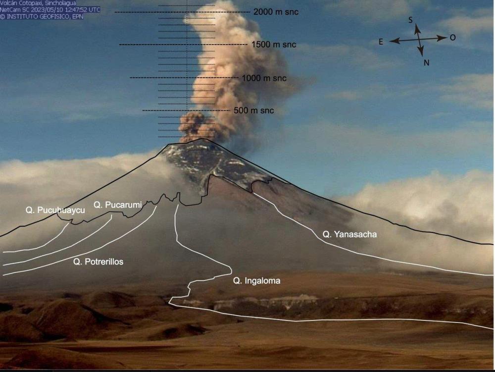 厄瓜多尔科托帕希火山喷发 喷射火山灰云高度达2200米 央广网