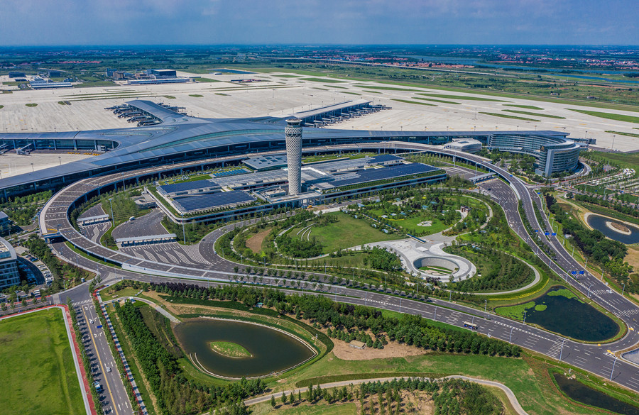 胶东国际机场高清图图片