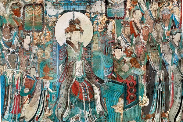永乐宫壁画分布在三座大殿内,题材丰富,画技高超,继承了唐,宋以来优秀