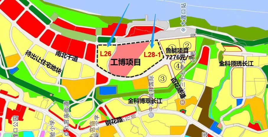 金科华宇1989亿拍下大渡口重钢片区地块