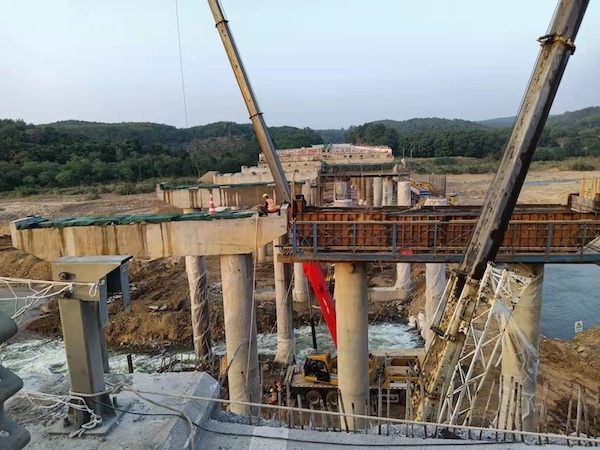 施工现场 央广网发 海南路桥集团 供图
