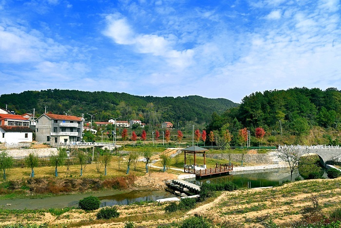 新洲道观河风景区图片