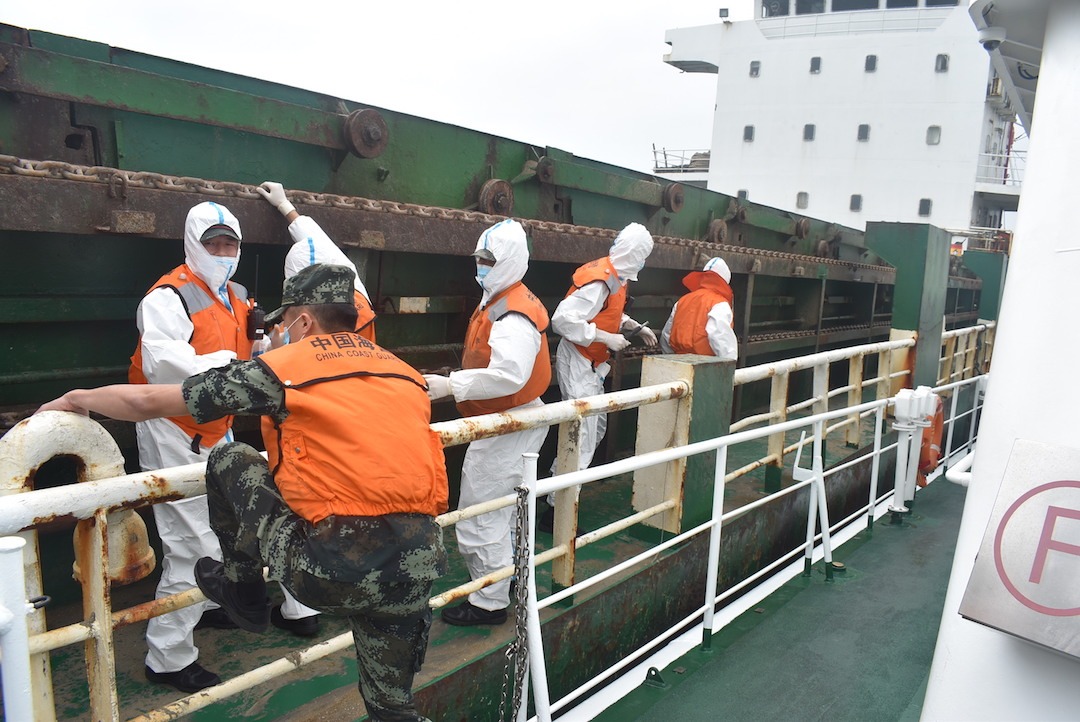 海南海警局首次成功跨省移交违规处置疏浚物线索