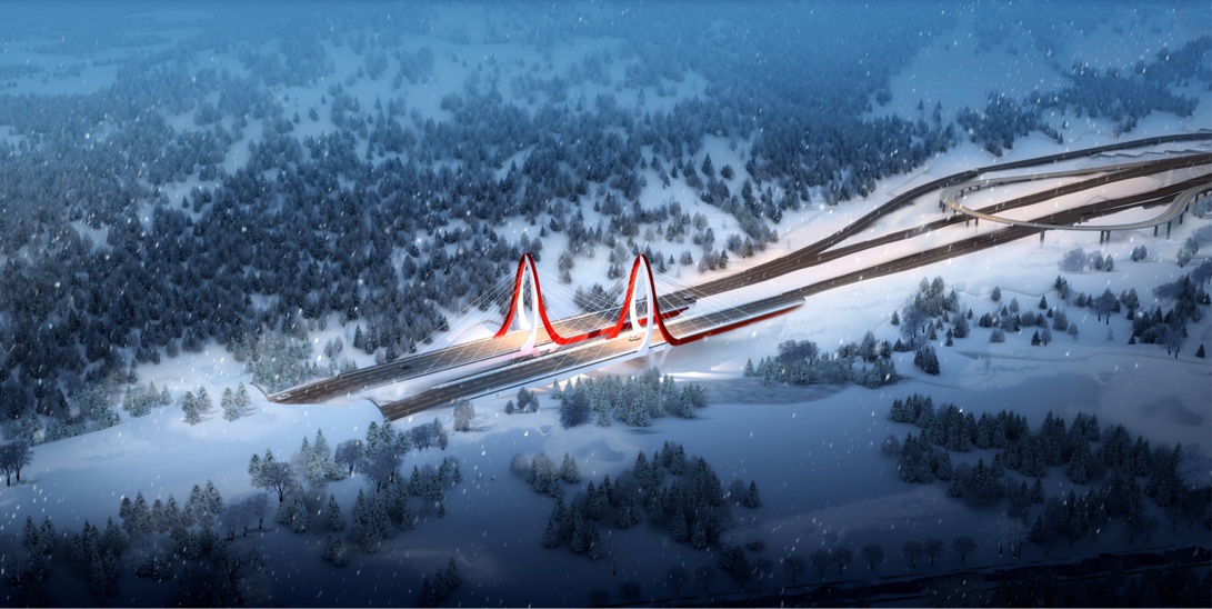 新地标重庆这家企业设计了冬奥之门杏林堡大桥