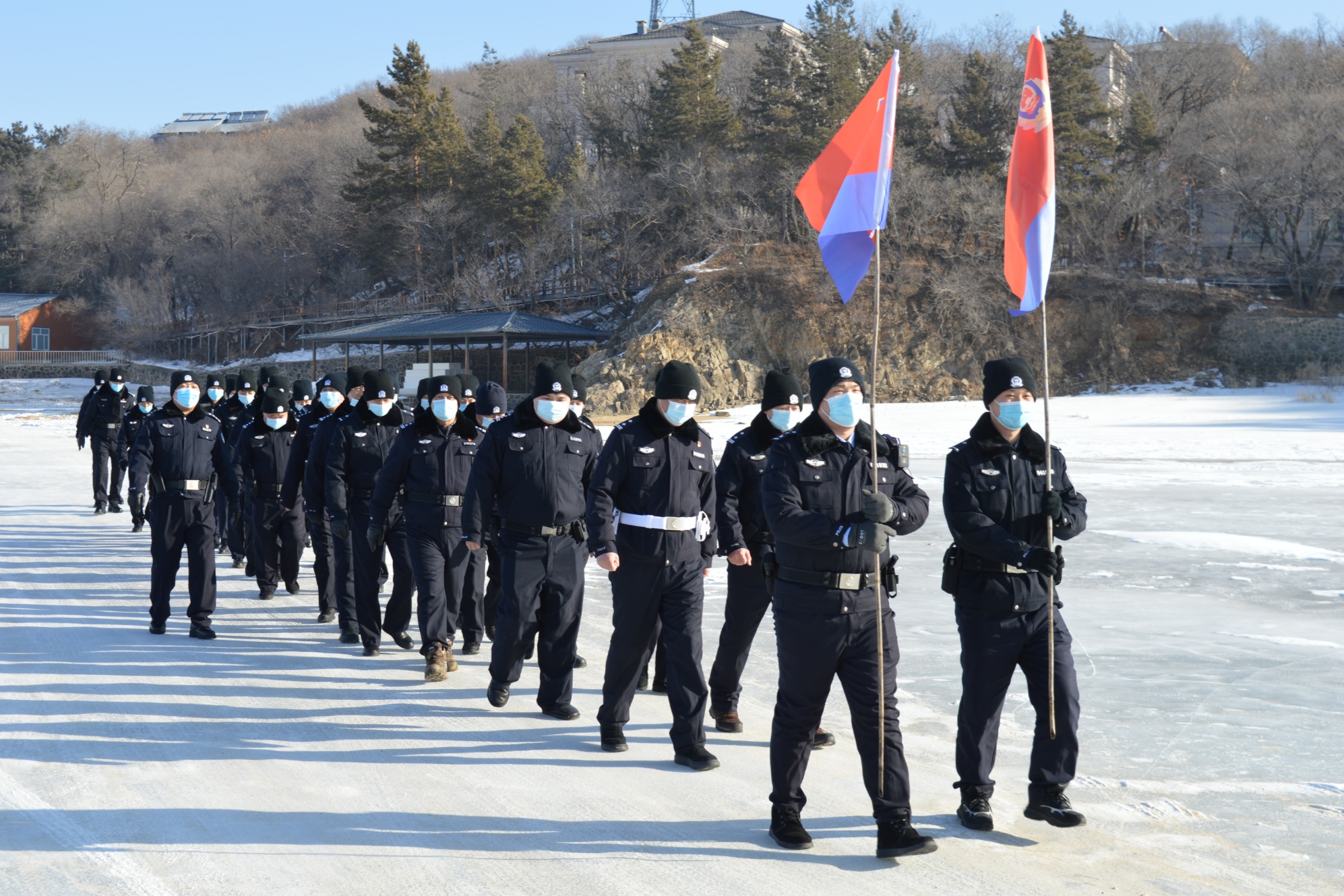 牡丹江市公安局镜泊湖分局开展冬季整训