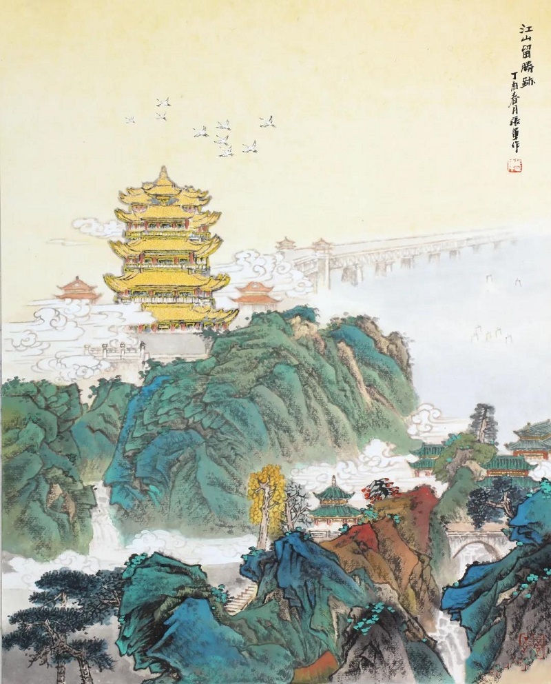 墨彩凝晖系列展再现黄鹤楼前世今生