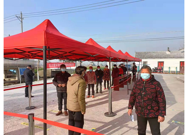 建湖县庆丰镇全面高效开展新一轮全员核酸检测演练