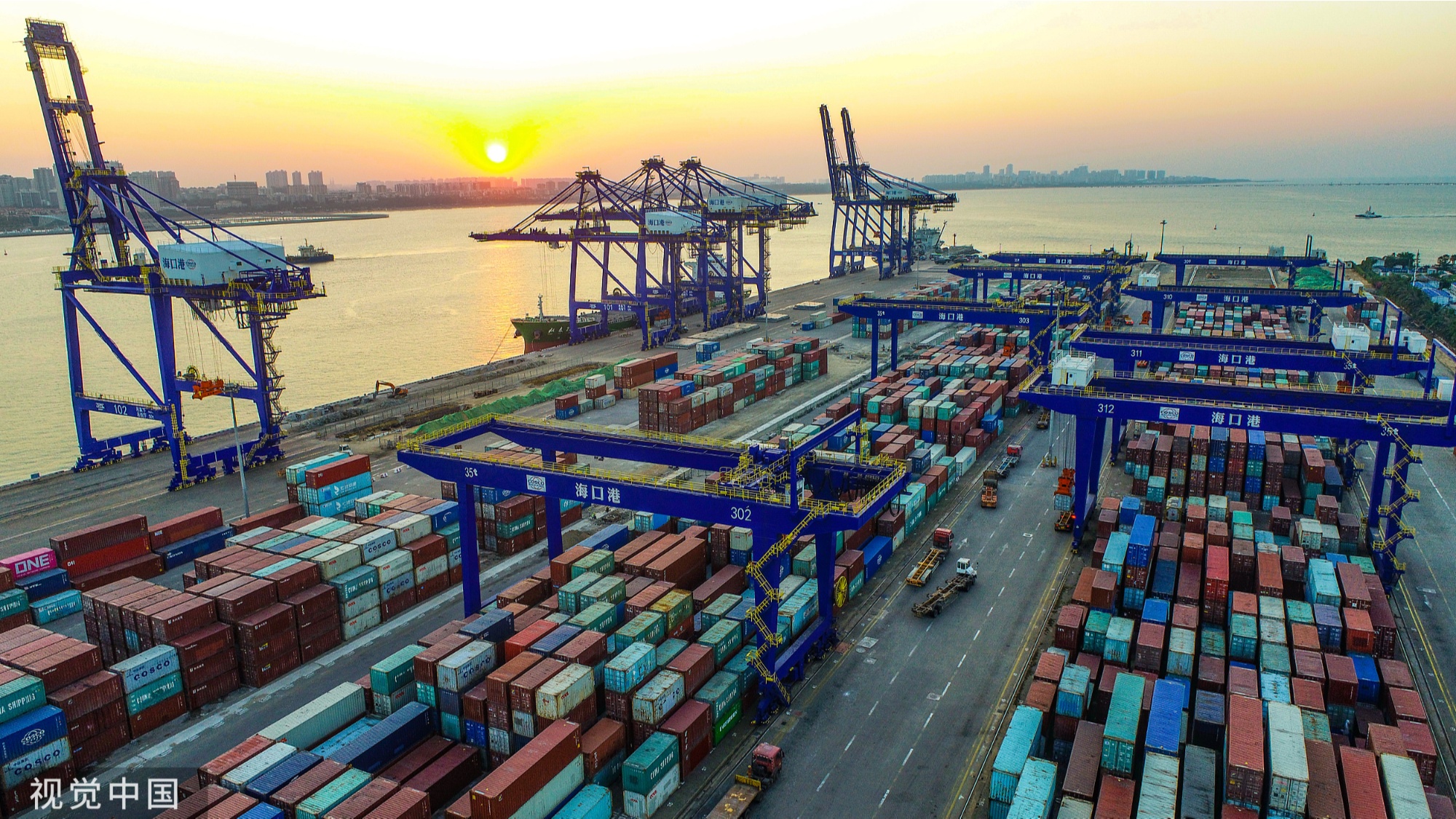 海南今年前2月外贸总值2801亿元增速居全国第二