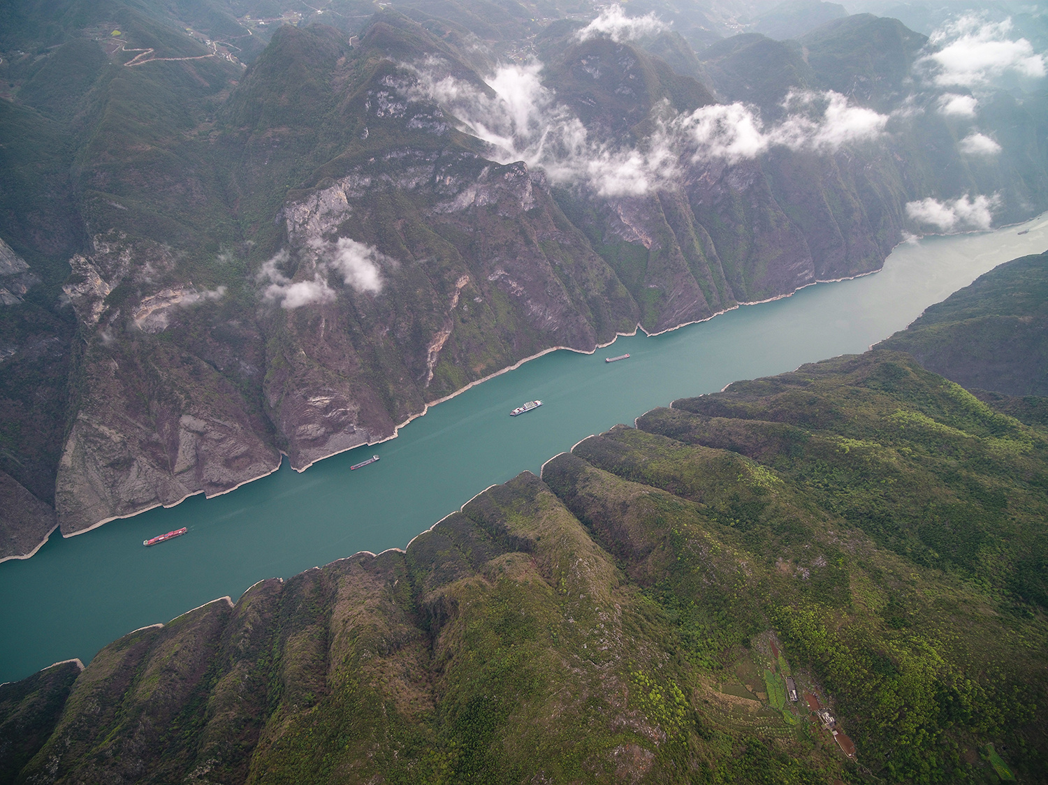 三峡俯视图图片