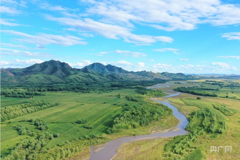 內蒙古科右中旗水到之處皆風景