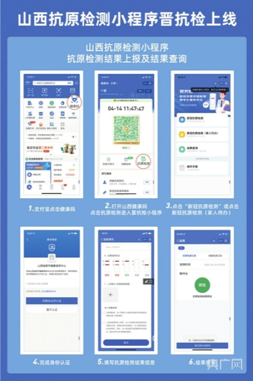 山西健康碼頁面上新抗原自測晉抗檢小程序