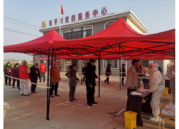 建湖县庆丰镇持续开展全员核酸检测有效阻断疫情传播
