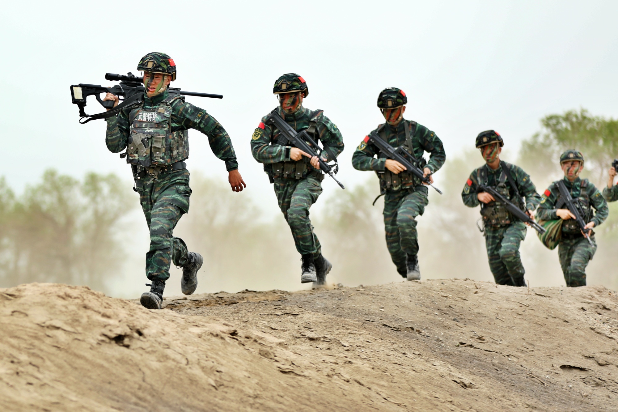 武警兵团总队执勤第六支队开展战备拉动演练