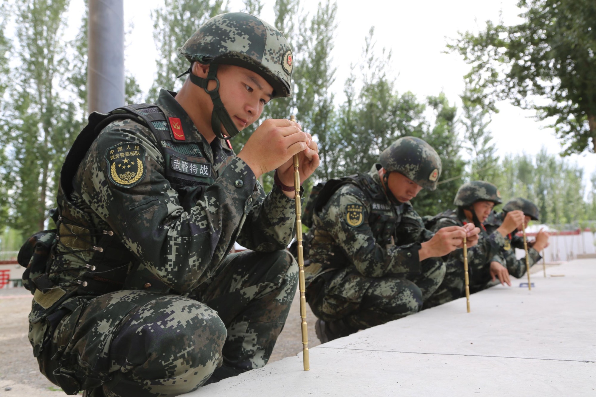 新疆塔城武警官兵開展實戰化訓練