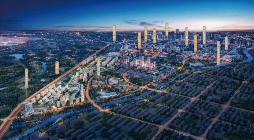 结合区域内立体交通,慢行系统的同步升级建设,东坝北区的发展再次被按