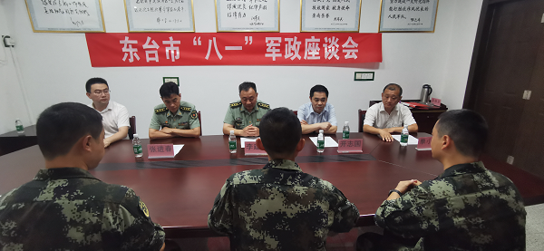 7月28日和7月30日两天,东台市委常委,人武部上校部长李建军,东台市人