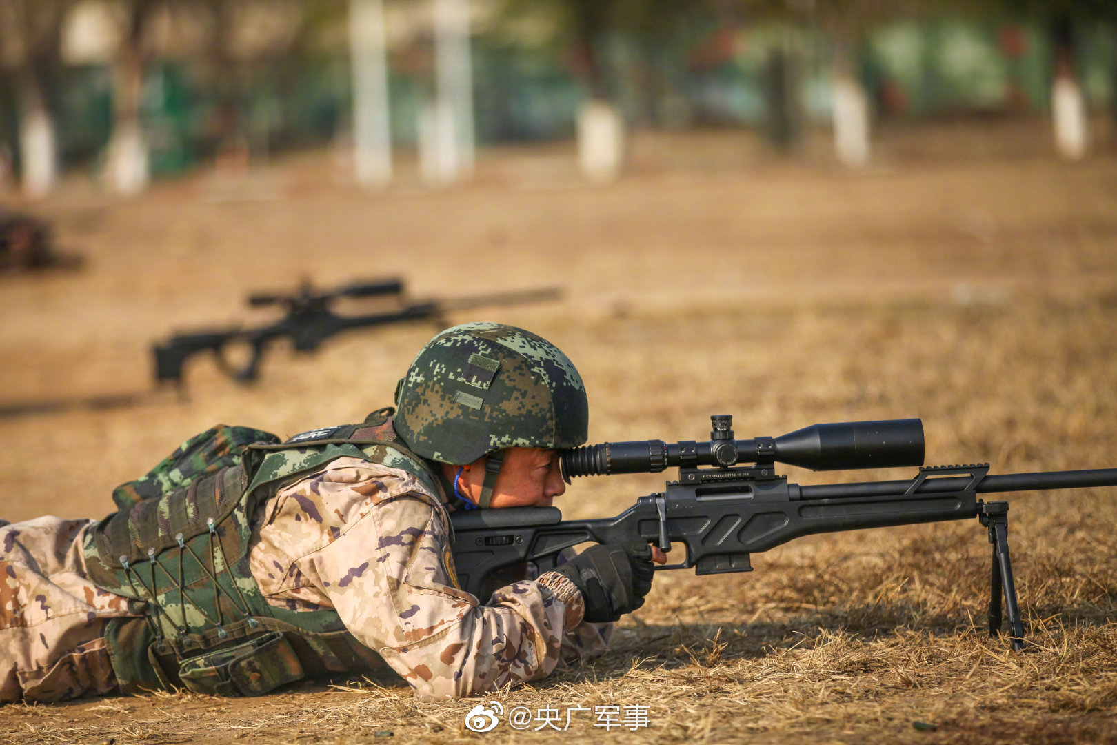酷!直击武警第一机动总队某支队狙击手实弹射击训练_央广网