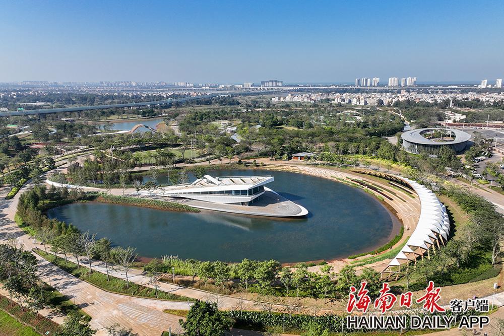 海口西秀公园预开园_央广网
