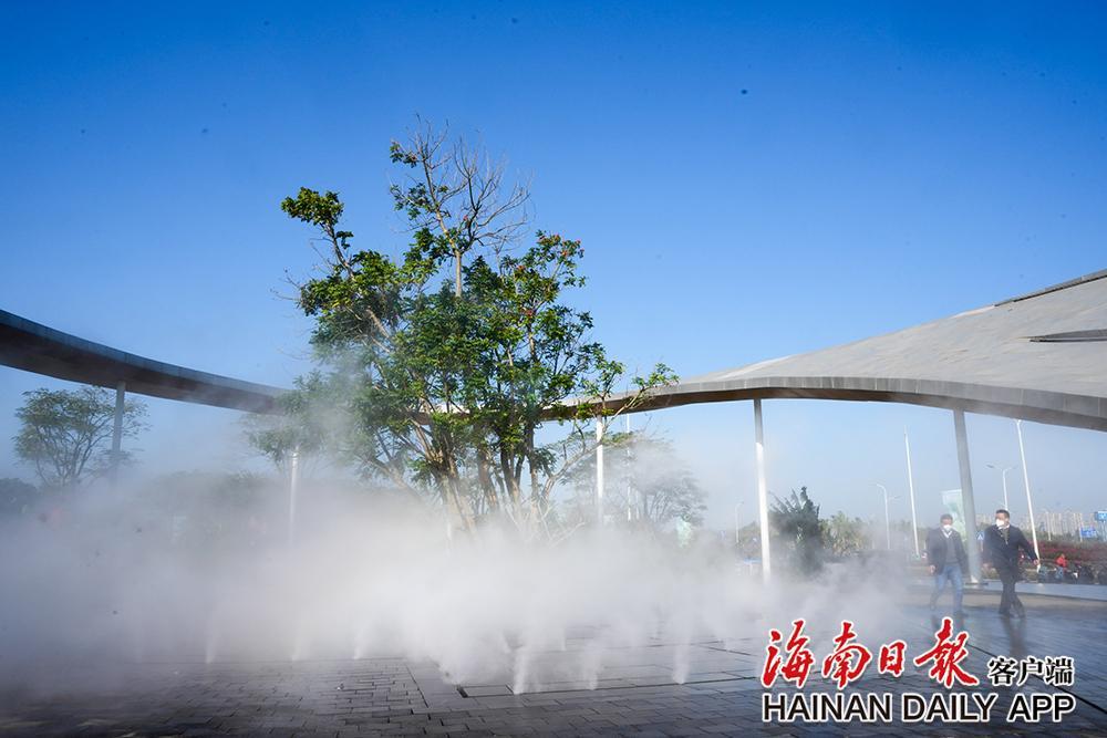 海口西秀公园预开园_央广网