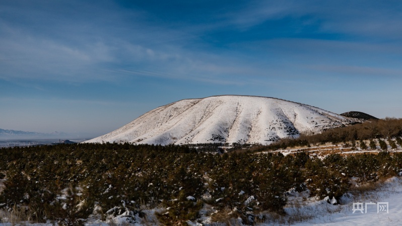 瞰山西冬日观火山