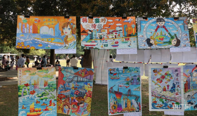 近8000幅作品用七巧板绘出美好大湾区