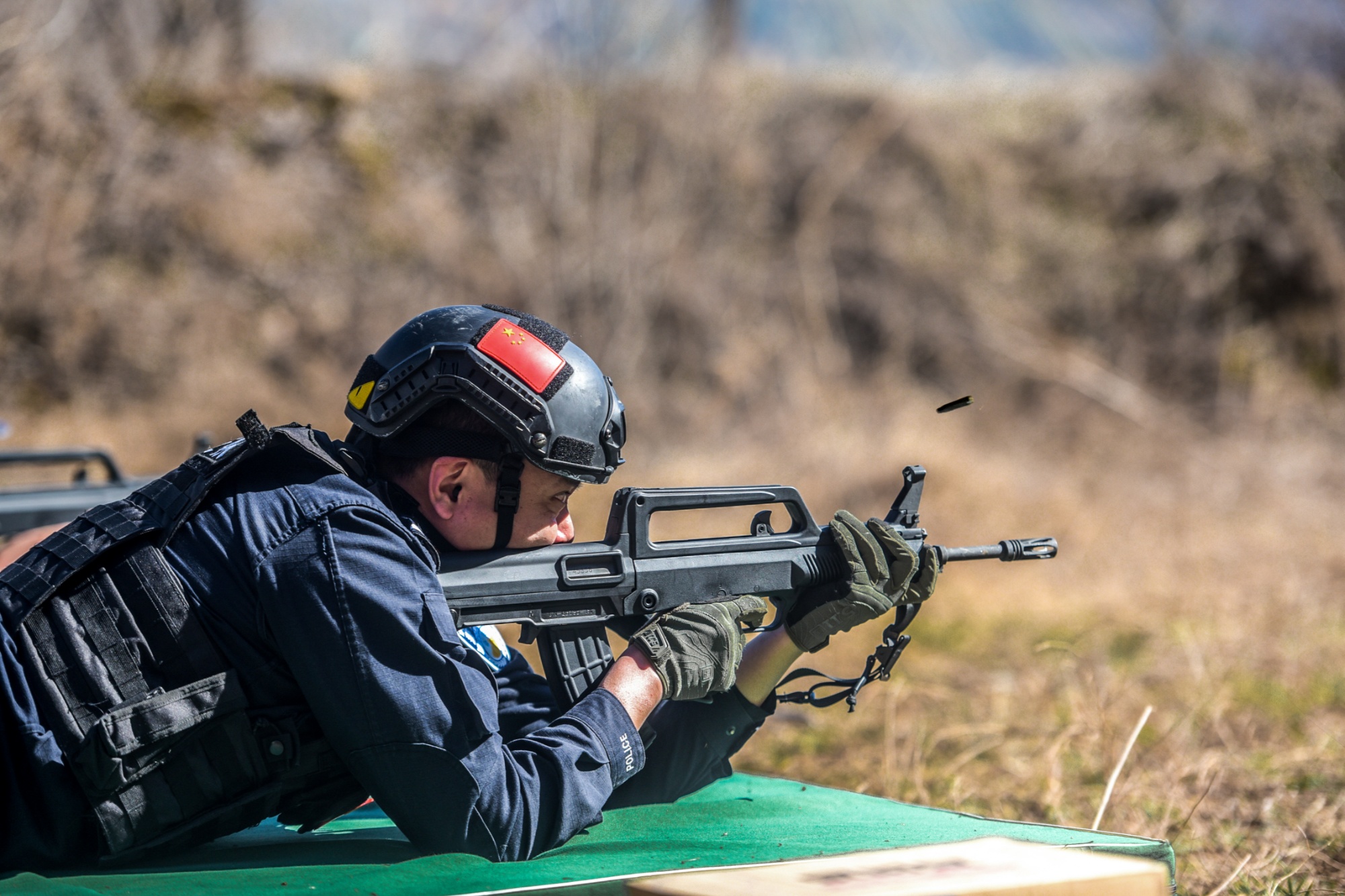 通化边境管理支队实弹应用射击进行时_央广网