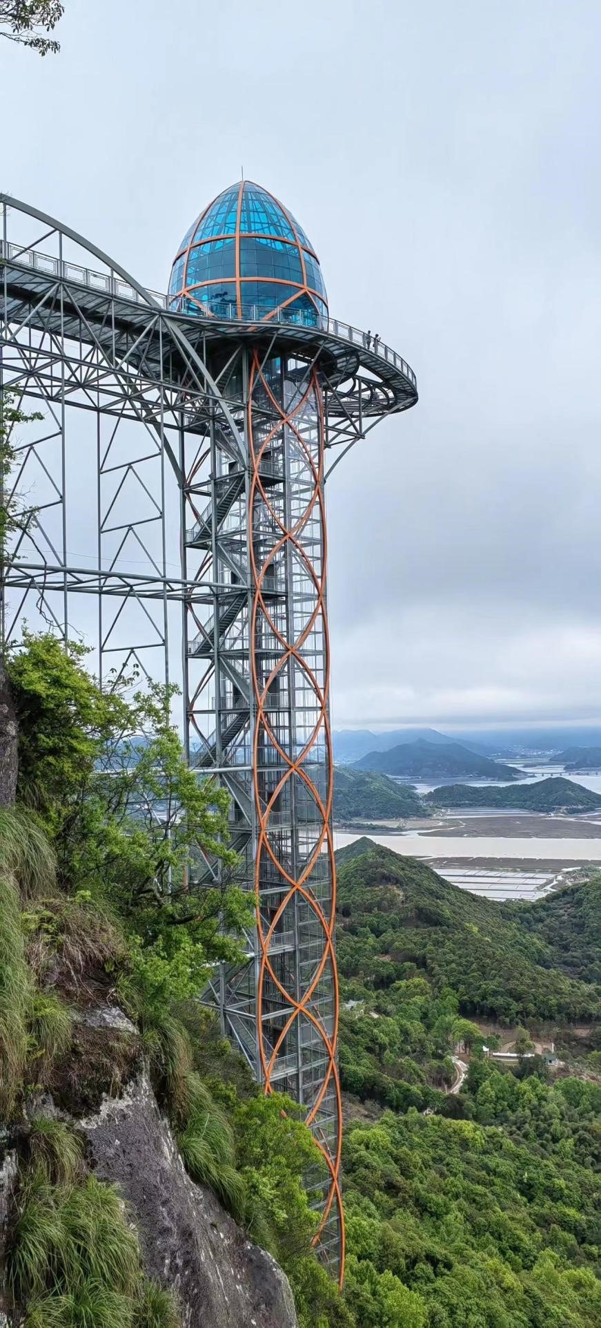 浙江省内最高悬崖观光电梯建成  “体检”来护航
