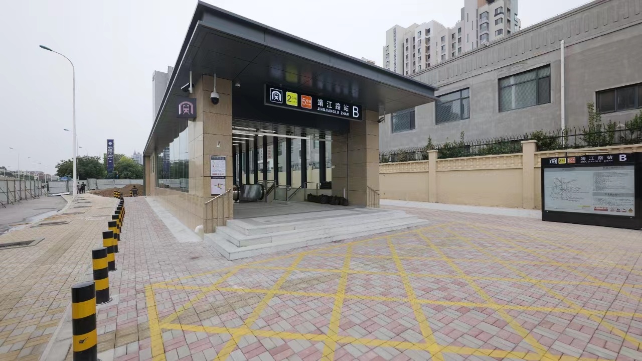 天津靖江路地铁站新建出入口6月开通运营
