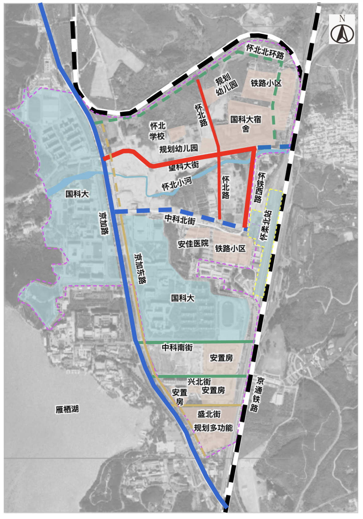 北京怀柔科学城将新建三条城市道路