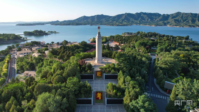 航拍革命圣地西柏坡_央广网