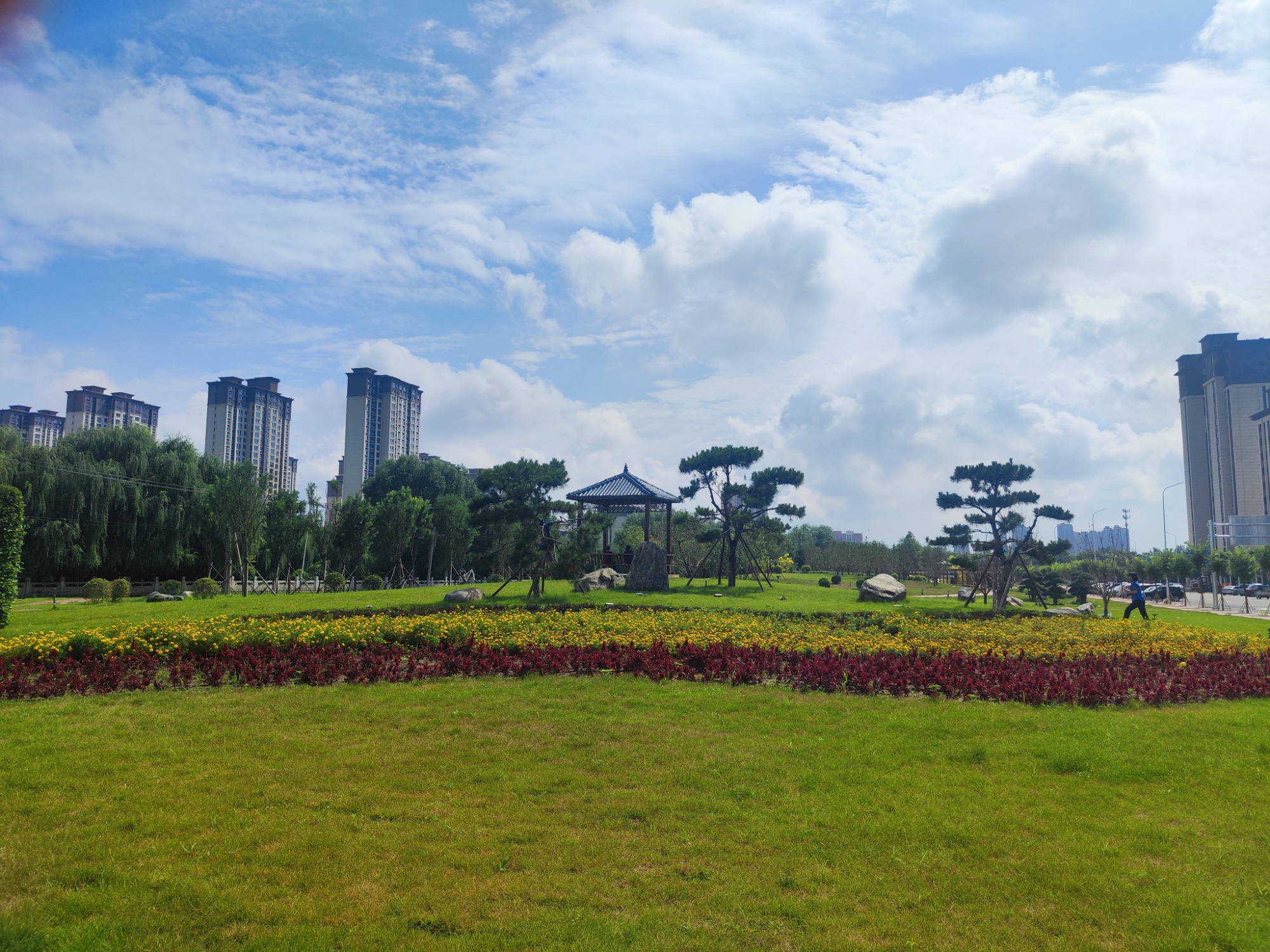 行走在绿意泛亚电竞中！河北安国口袋公园建设 提升群众幸福感(图2)