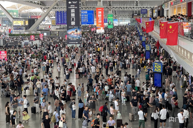 1日广铁预计发送旅客253.7万人次