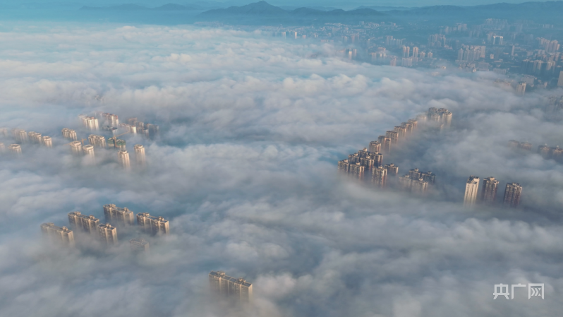 湖湘画卷丨云雾缭绕幻境“天空之城”_央广网