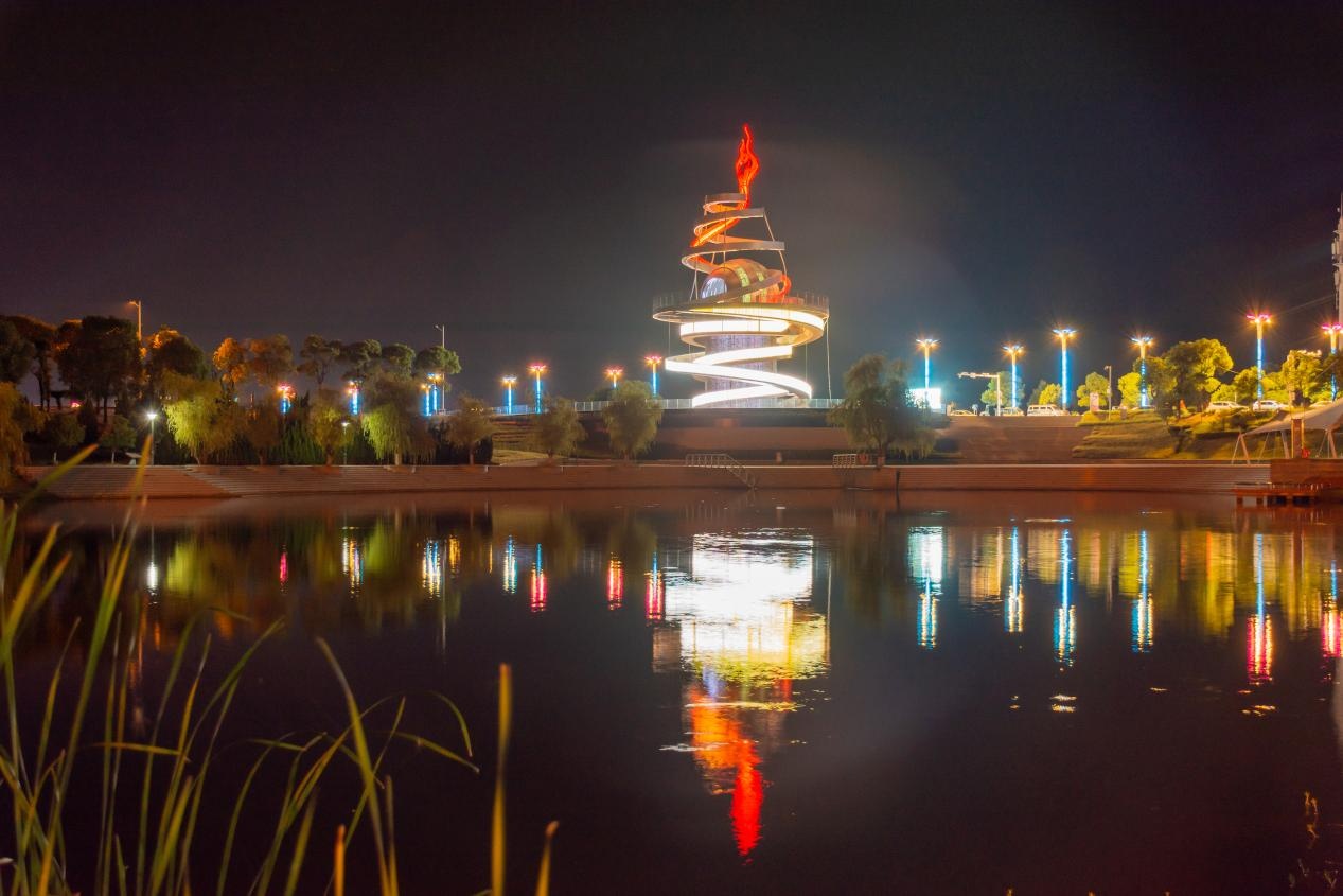 共青城夜景图片