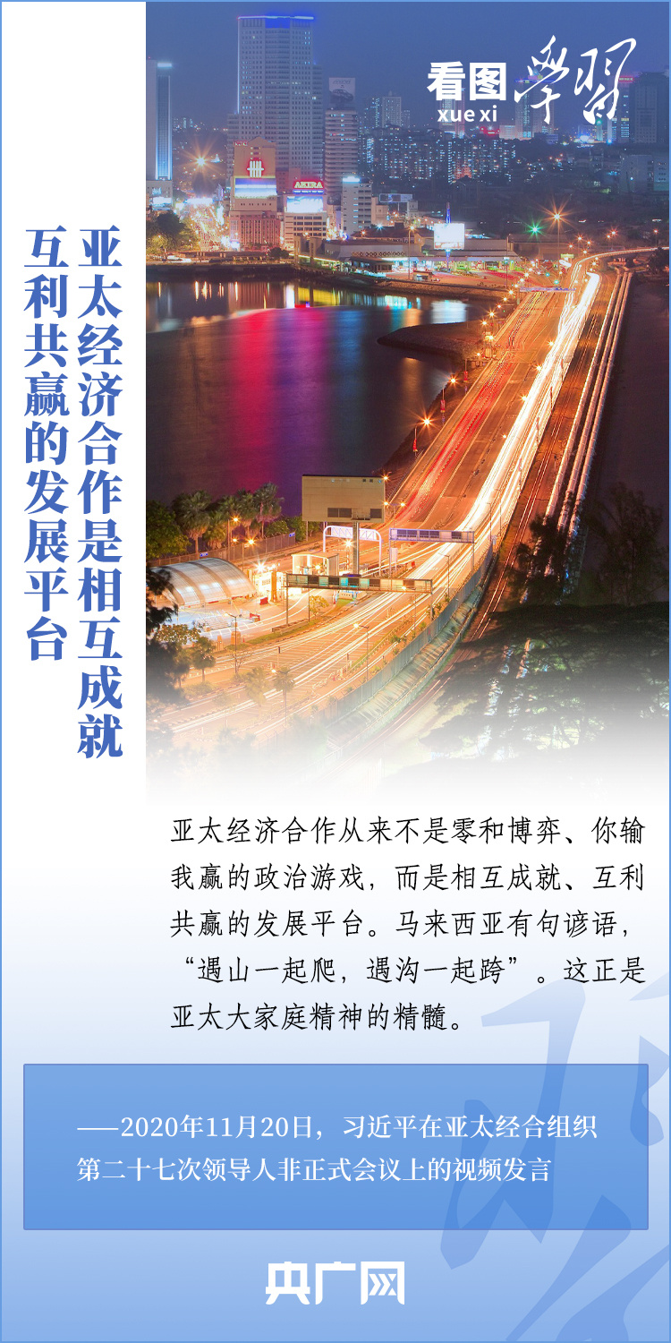 看图学习丨共同构建开放包容、创新增长、互联互通、合作共赢的亚太命运共同体