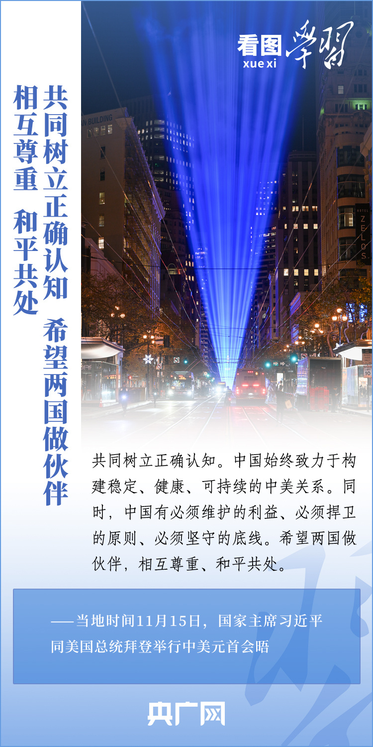 看图学习丨相互尊重、和平共处、合作共赢 应该是中美共同努力的方向