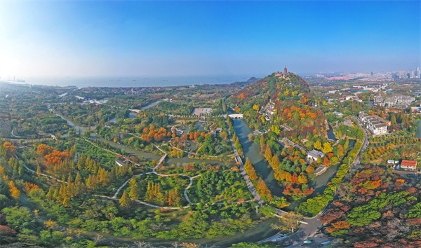 视觉江苏丨南通:深秋时节 缤纷五山_央广网