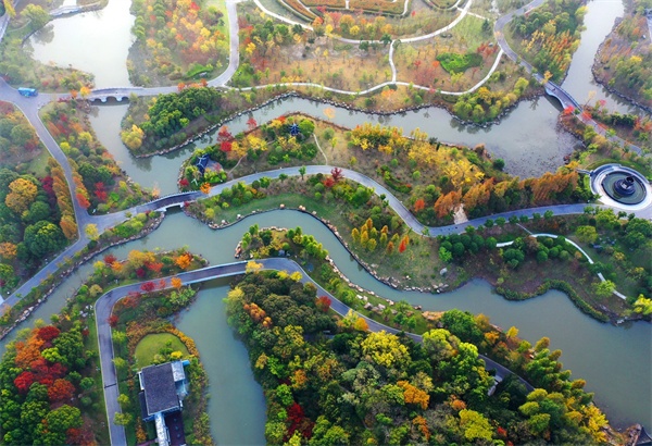 视觉江苏丨南通深秋时节缤纷五山