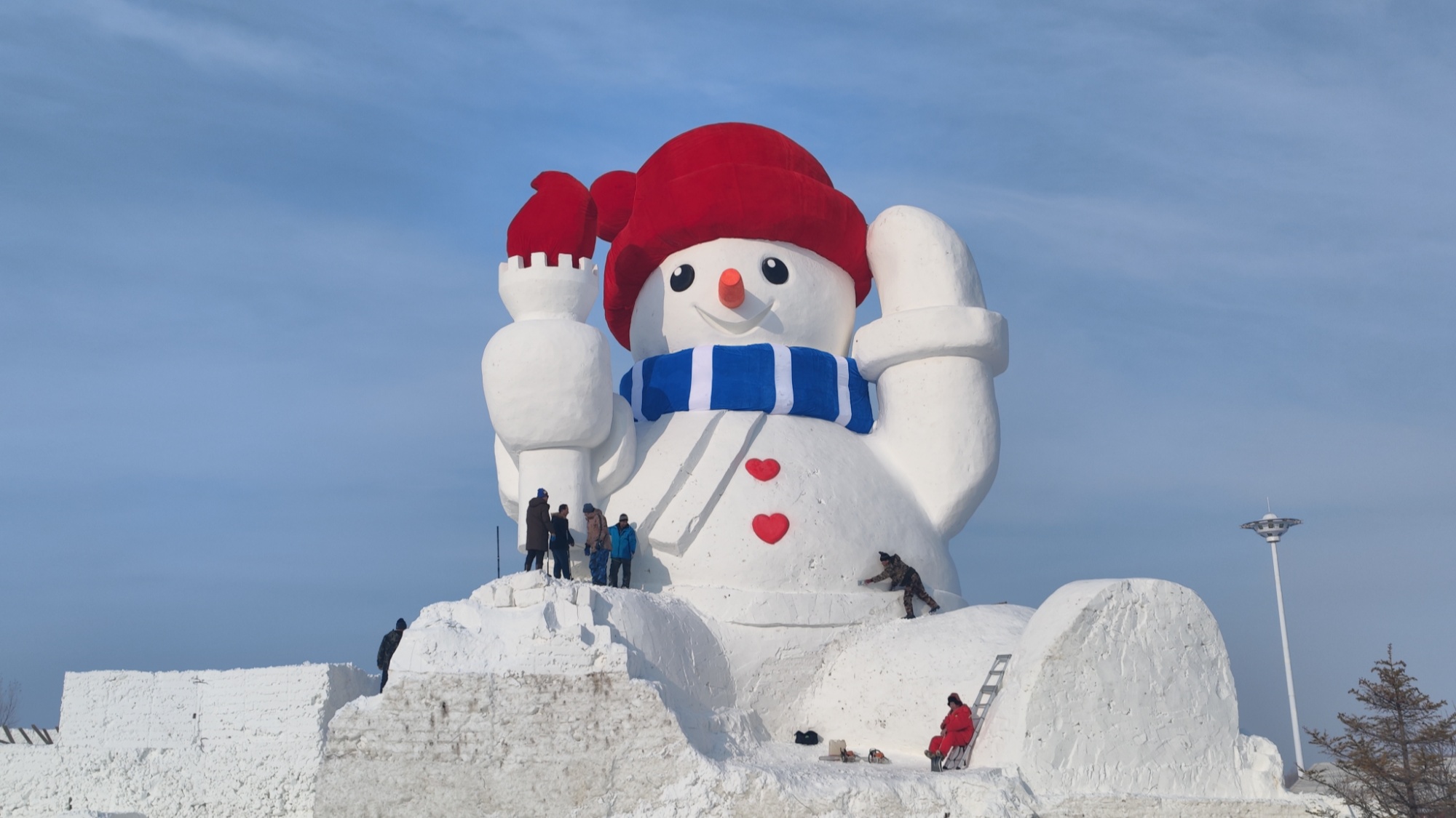 2022最美雪人图片