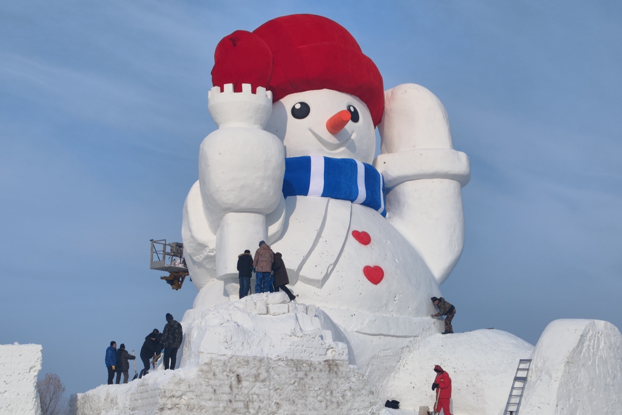 2022最美雪人图片