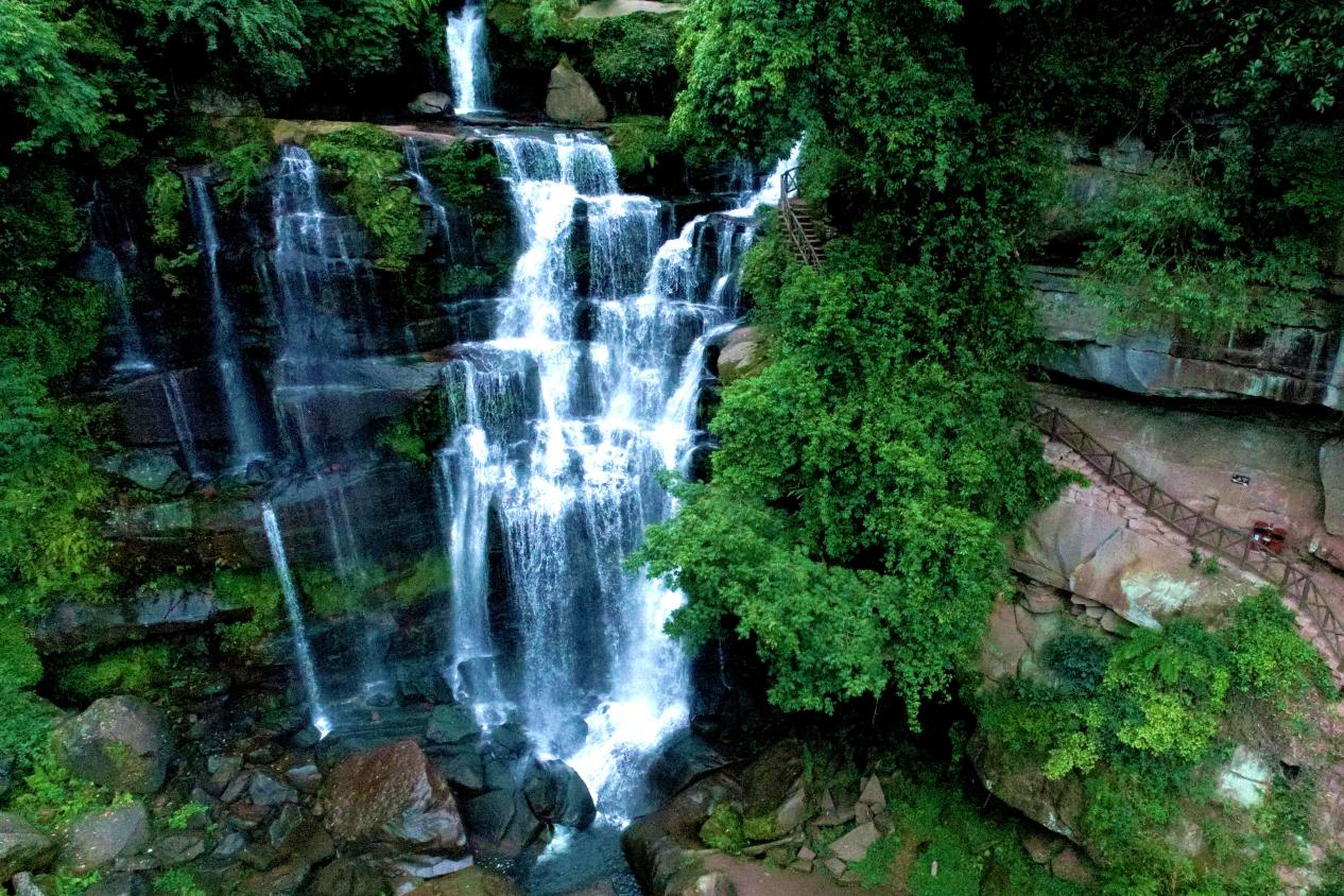 成都天台山旅游景区(邛崃市委宣传部供图)围绕"萤火森林"品牌建设