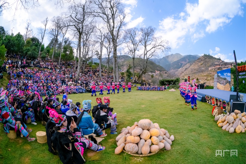 正月十五来赛装云南永仁千年彝族t台秀焕发新生力