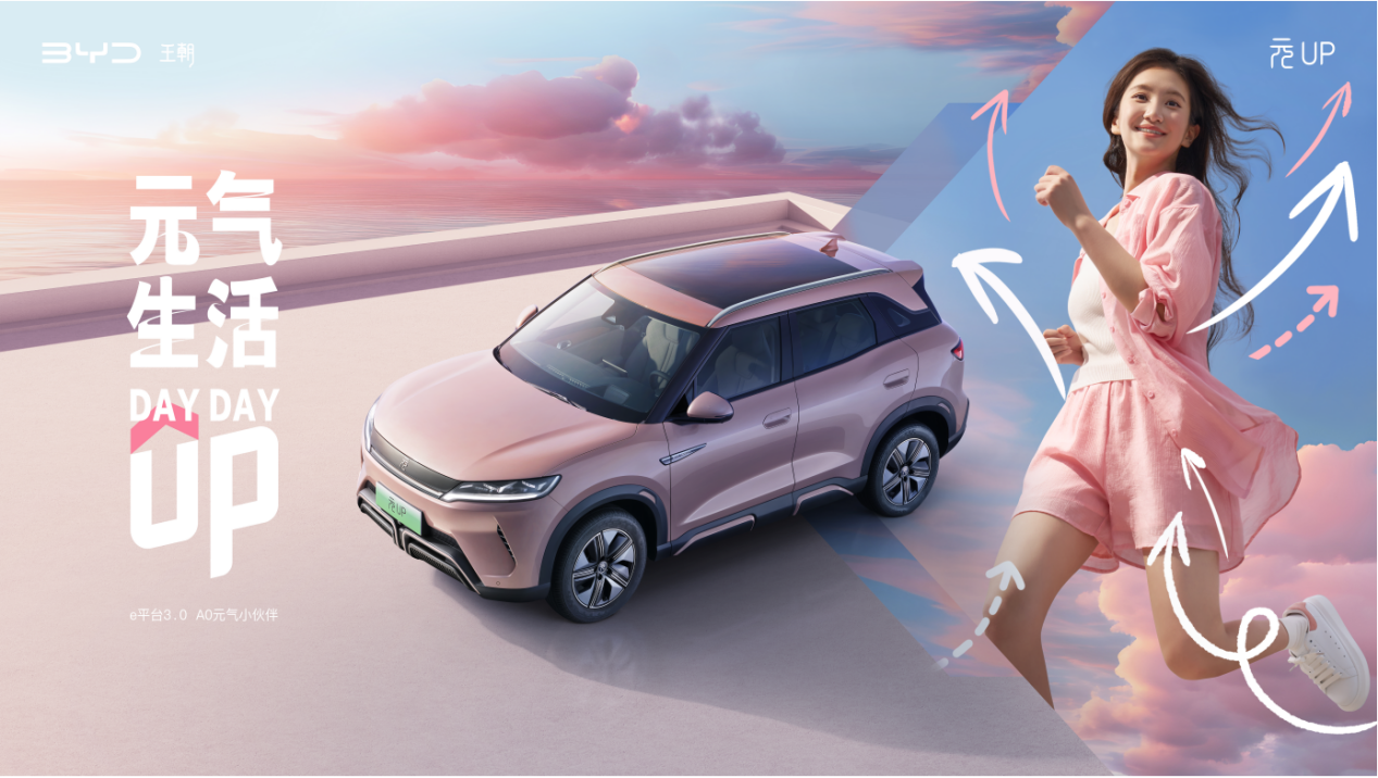 比亚迪A0纯电SUV元UP上市，售价9.68万元起