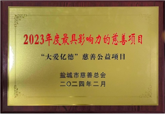 盐南高新区新河街道一慈善公益项目获评2023年度盐城最具影响力的慈善项目