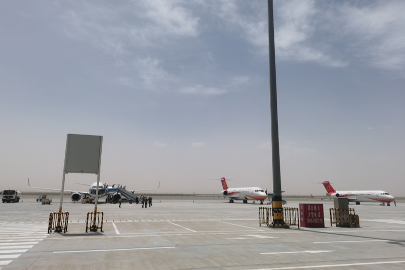 于田万方机场恢复运行北-乌-于往返航线