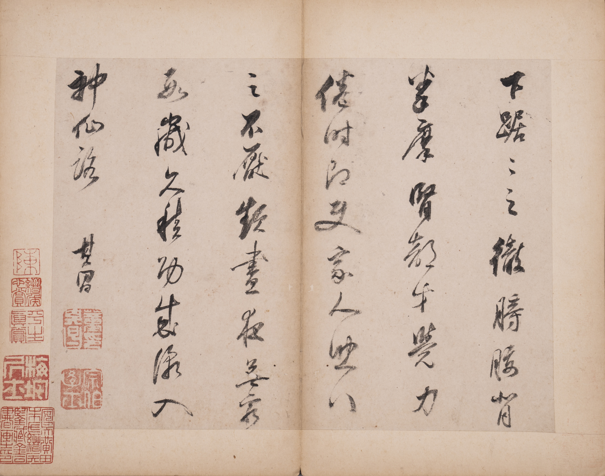 重厚！[董其昌・大型拓本帖・折帖一冊]／中国字画 董其昌十件天价作品