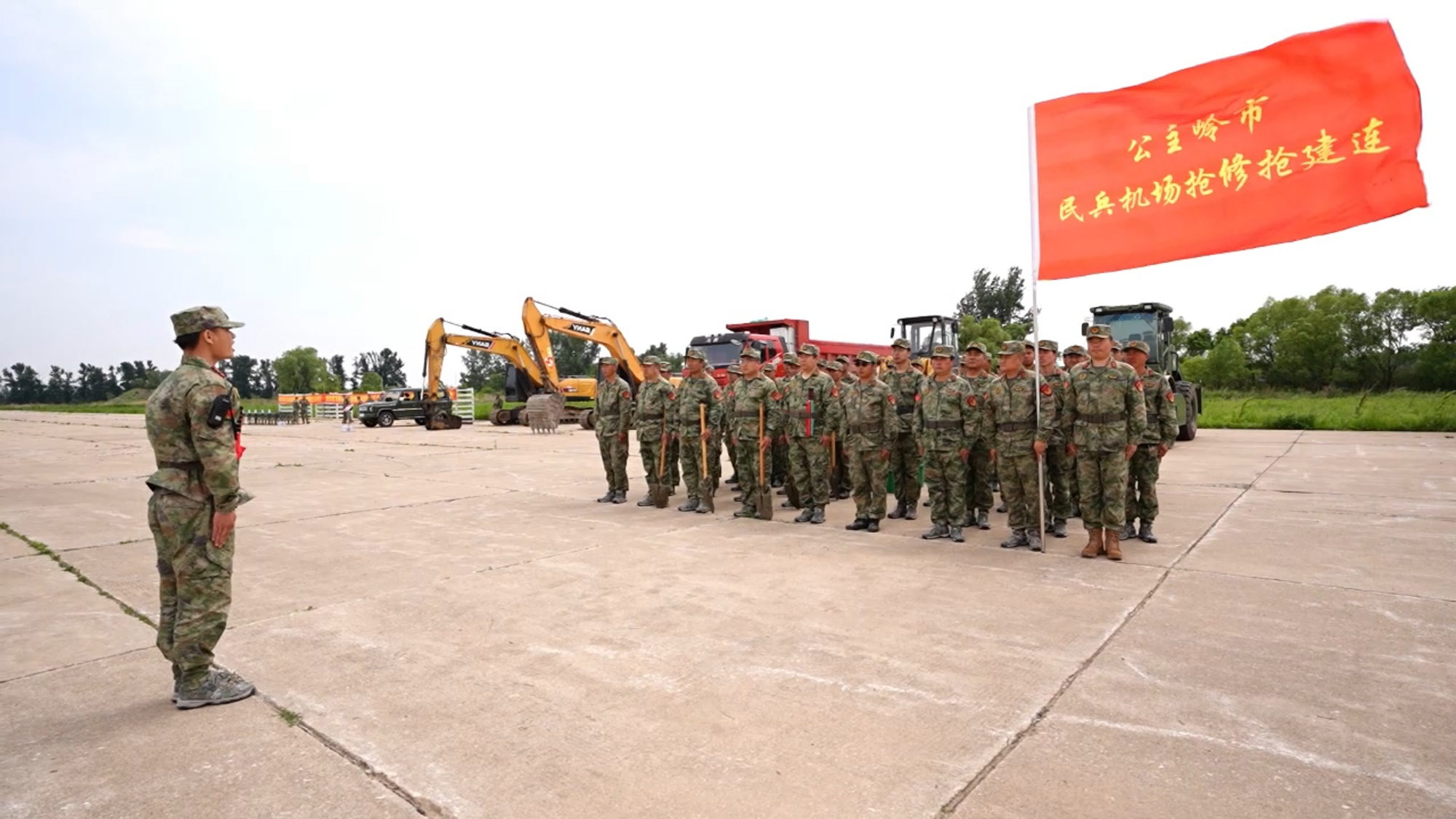 公主岭市人武部组织民兵分队与驻军部队联教联训