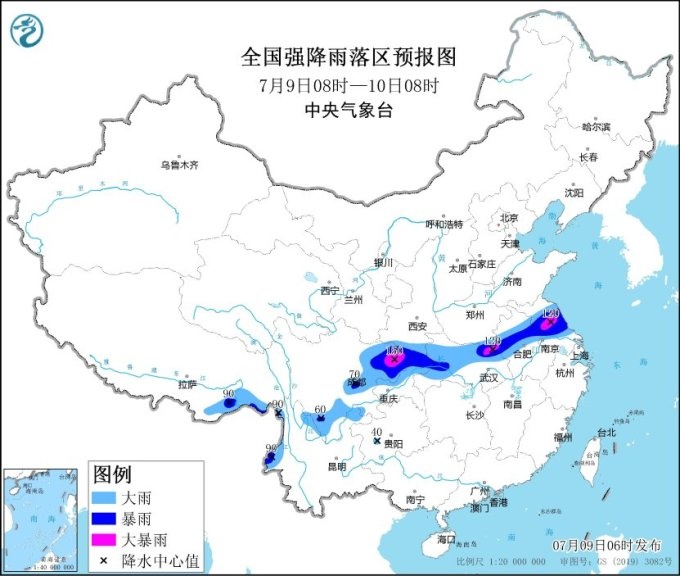 发布暴雨黄色预警！专家：未来三天雨带将稳定维持在苏皖鄂豫等地