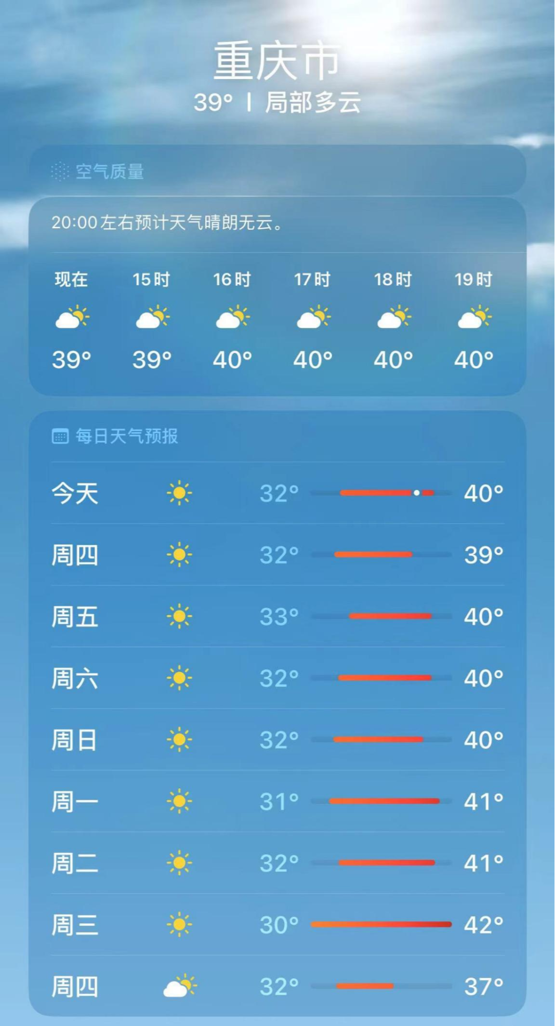 綦江天气预报图片